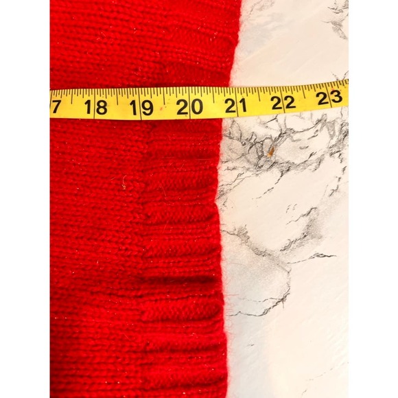 St johns Bay Chunky Red Cardigan Medium - Picture 10 of 13